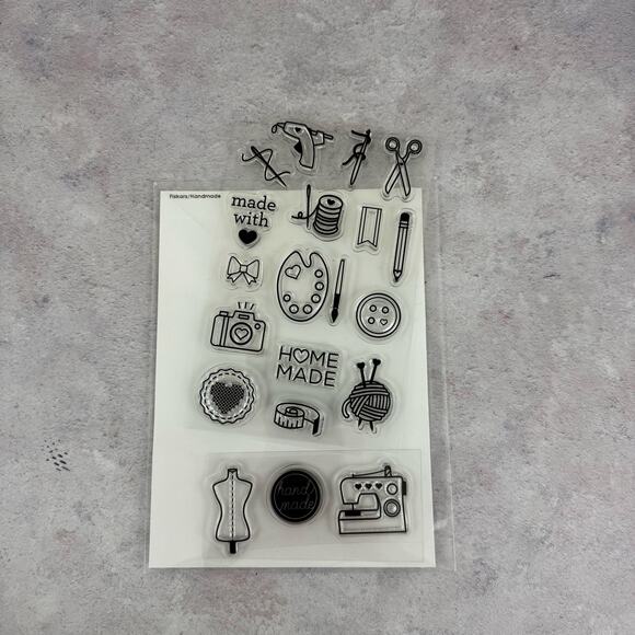 Lot of 6 Stamps Background Scrapbooking Circle Photo Studio Calico Hero Arts - Picture 5 of 5